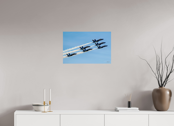 24 x 16″, Metal Blue Angels