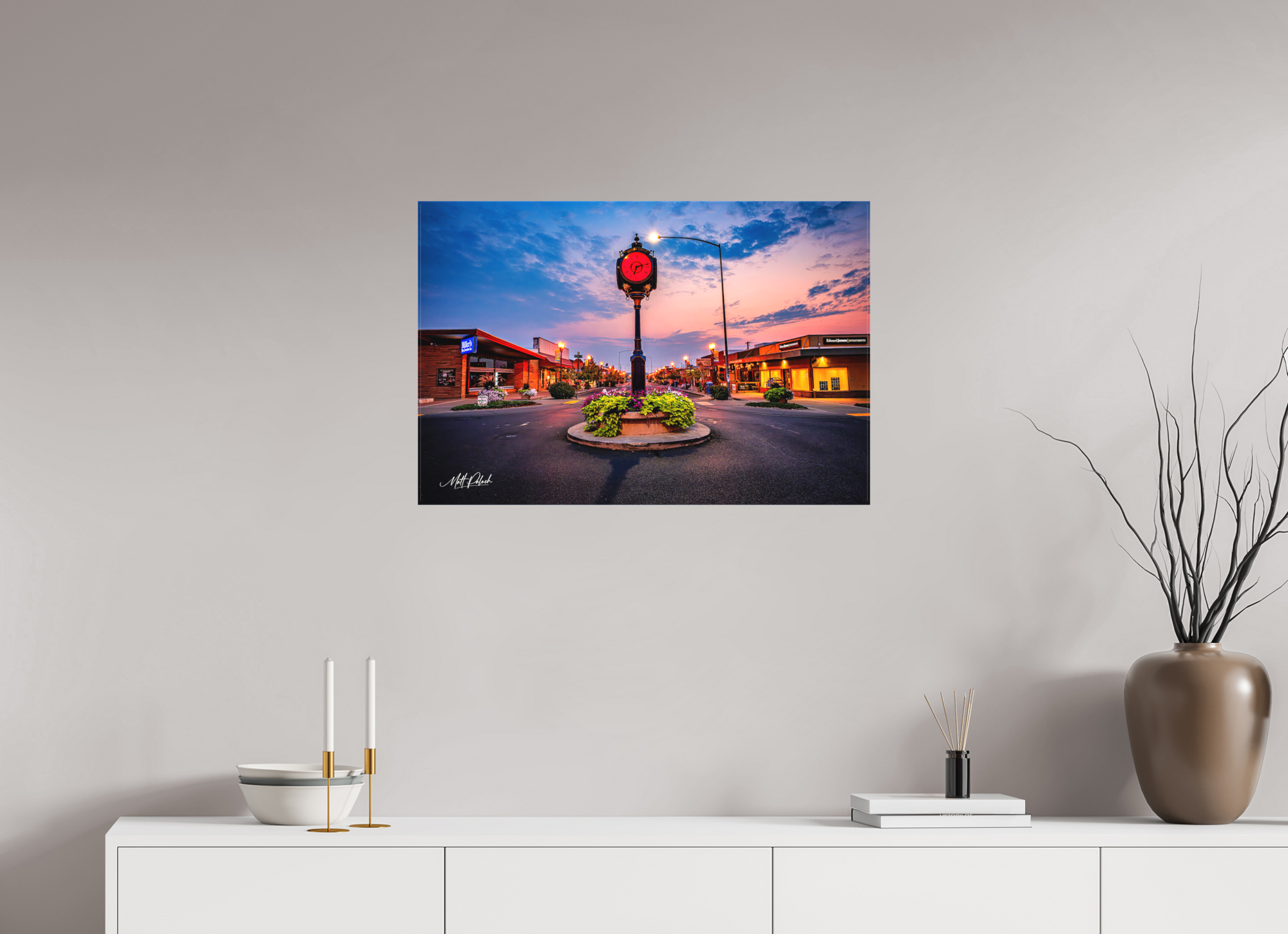 30 x 20″, Canvas Moses Lake Clock Tower