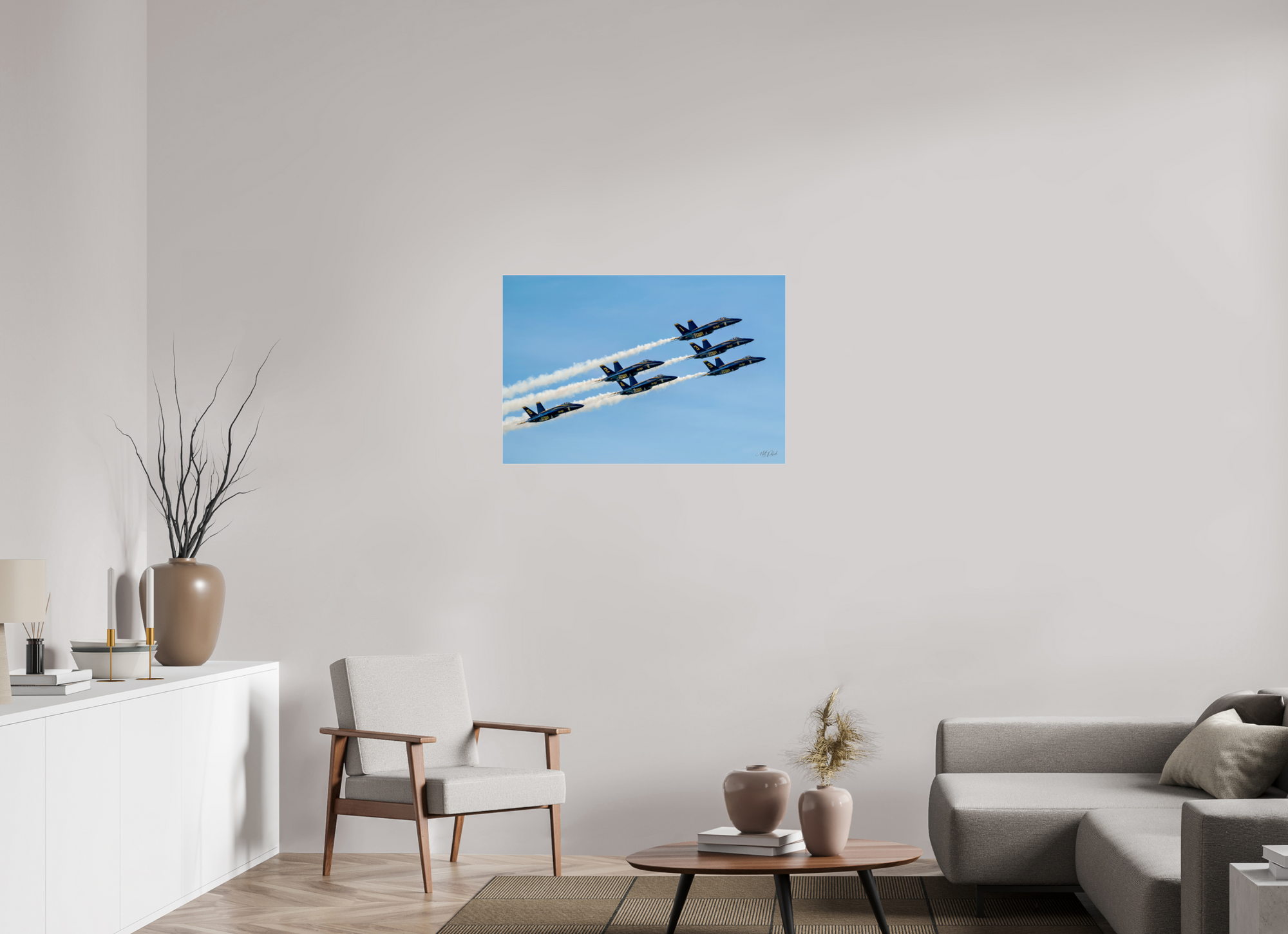 36 x 24″, Photo Print Under Acrylic Glass Blue Angels