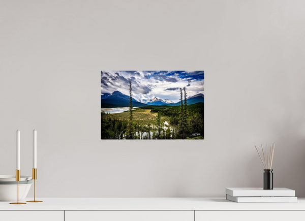 15 x 10″, Metal Saskatchewan Crossing