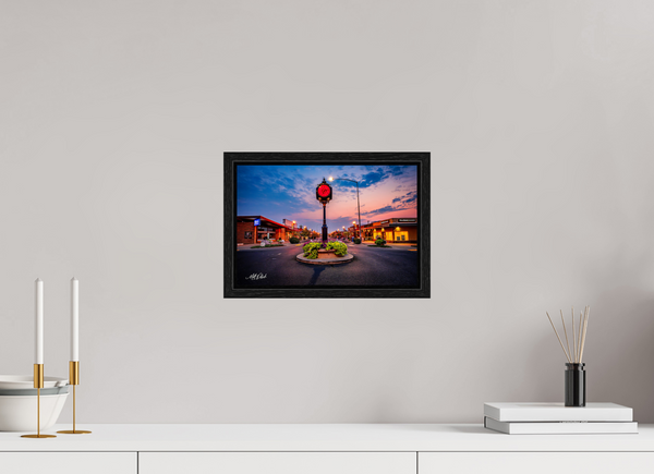 12 x 8″, Floater Frame Moses Lake Clock Tower