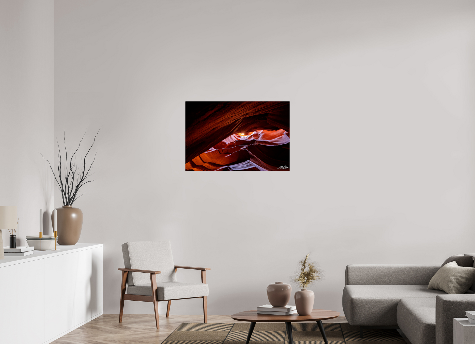 36 x 24″, Metal Antelope Canyon