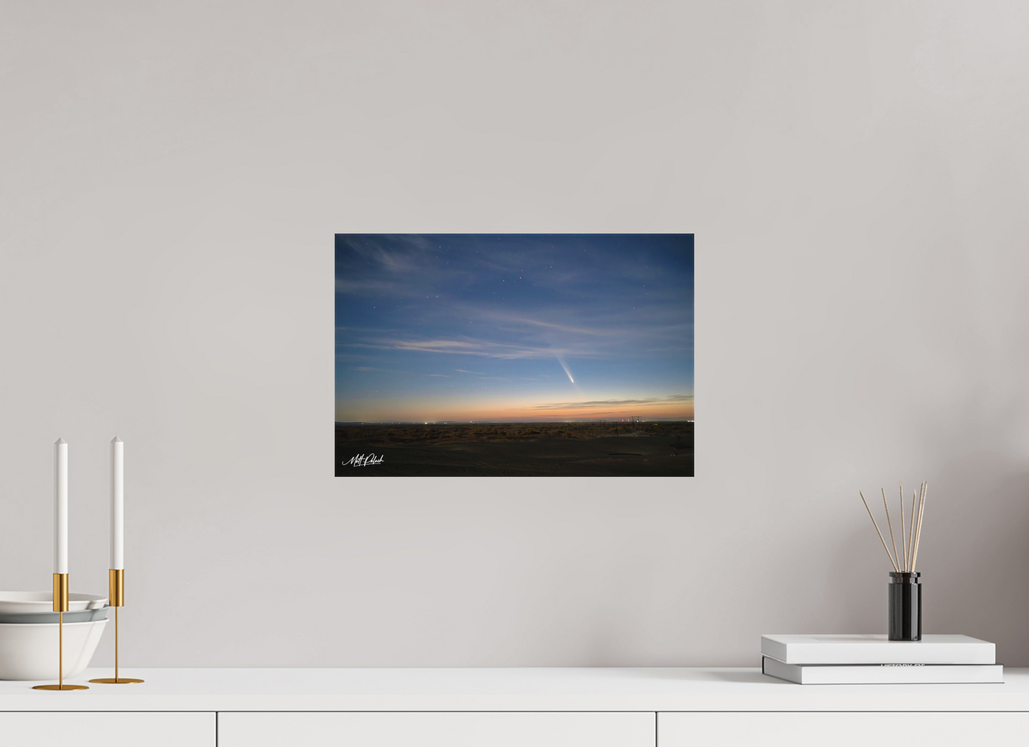 15 x 10″, Canvas Comet Atlas