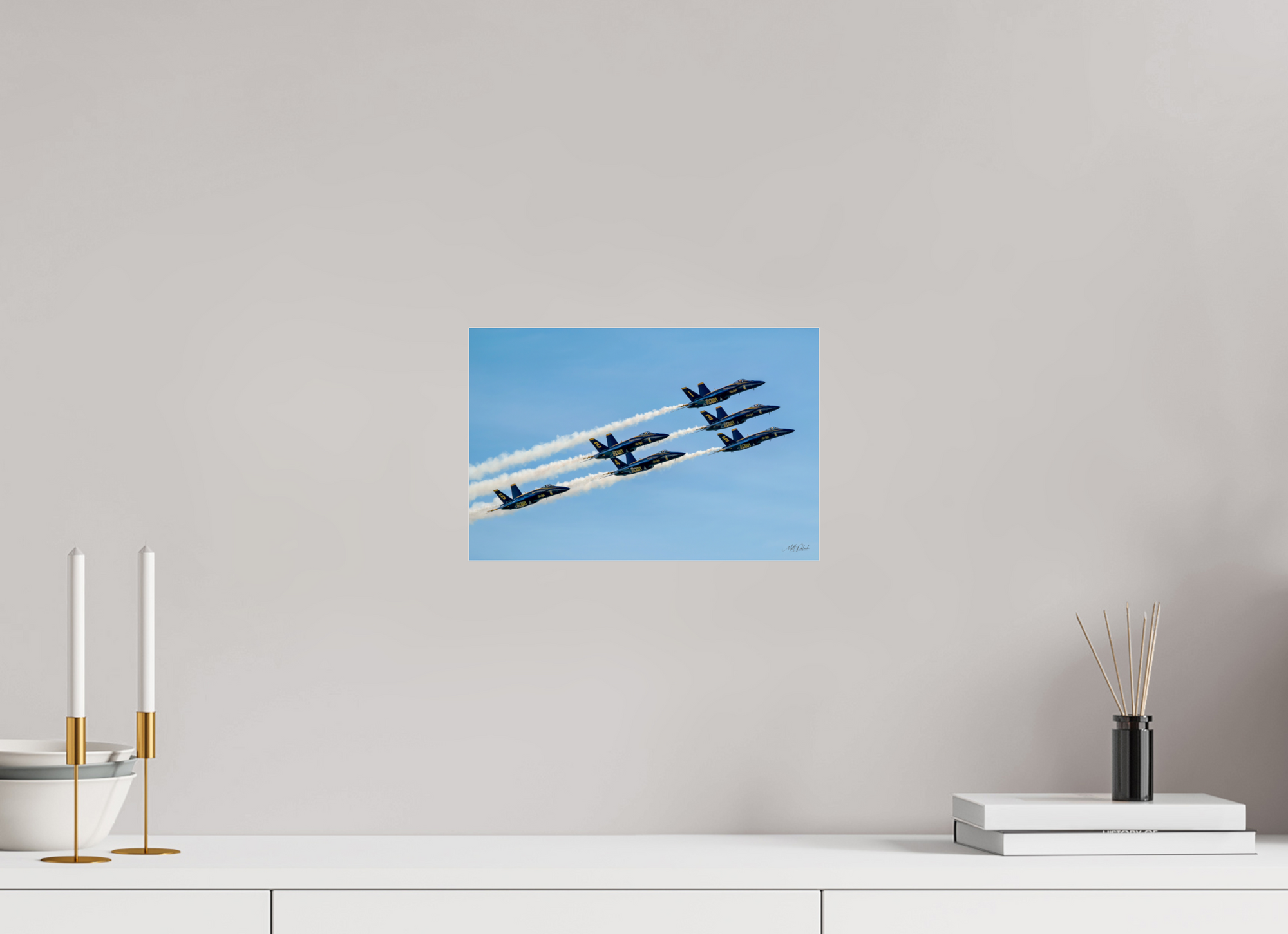 12 x 8″, Photo Print Under Acrylic Glass Blue Angels