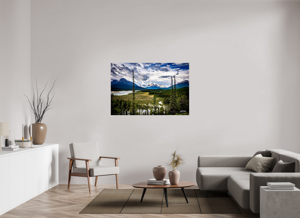 54 x 36″, Photo Print Under Acrylic Glass Saskatchewan Crossing