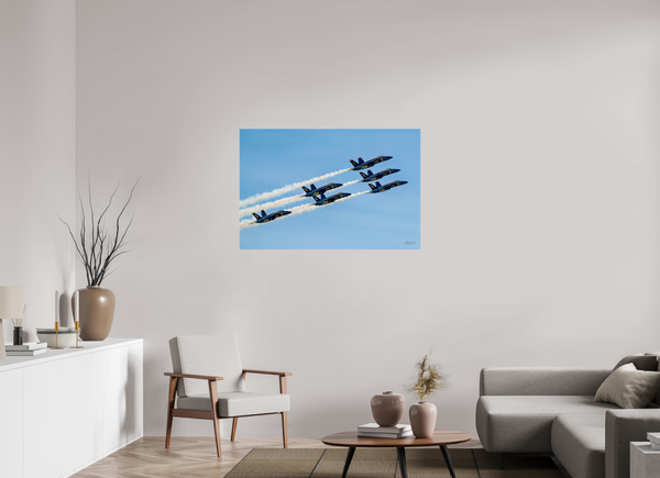 45 x 30″, Photo Print Under Acrylic Glass Blue Angels