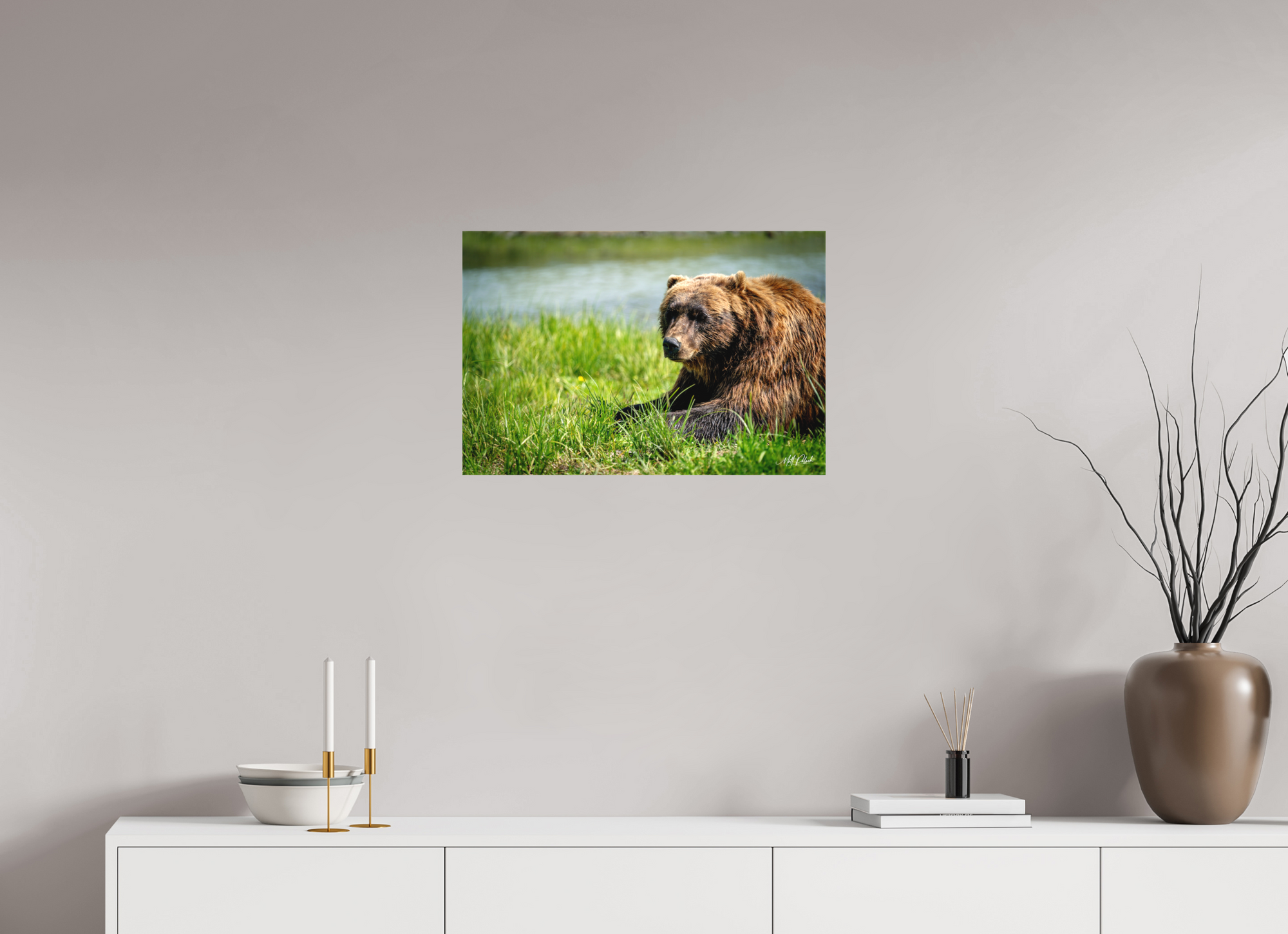 24 x 16″, Canvas Brown Bear